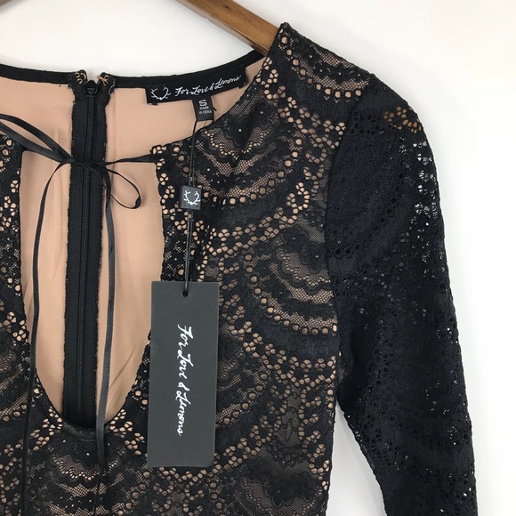 NWT For Love & Lemons Rosalita Mini Lace Dress - Picture 5 of 8